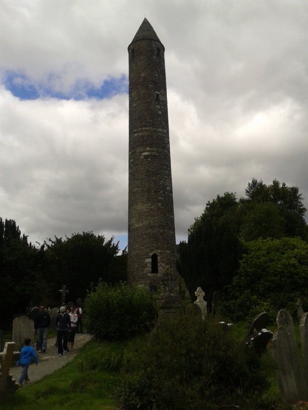 Saints scholars round tower Glendalough